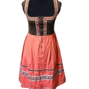 German Dirndl Oktoberfest Beer Girl Midi Dress